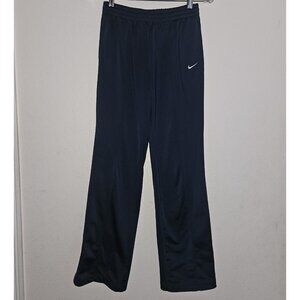 NIKE Team Navy Blue Athletic Track Pants Drawstring Ankle Snaps Size Youth XL